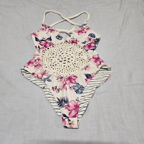 Frankies Bikinis Poppy One Piece Swimsuit Women Size M White - Picture 10 of 14